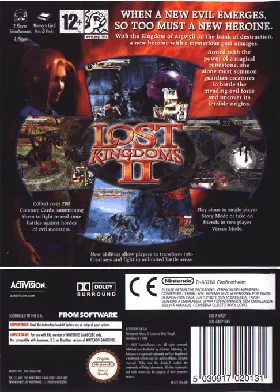 Lost Kingdoms II box cover back